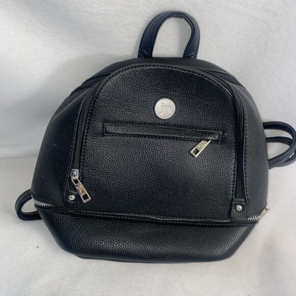 new JESSICA MOORE Backpack Purse Pockets mini Black clueless y2k 90s - Picture 1 of 10